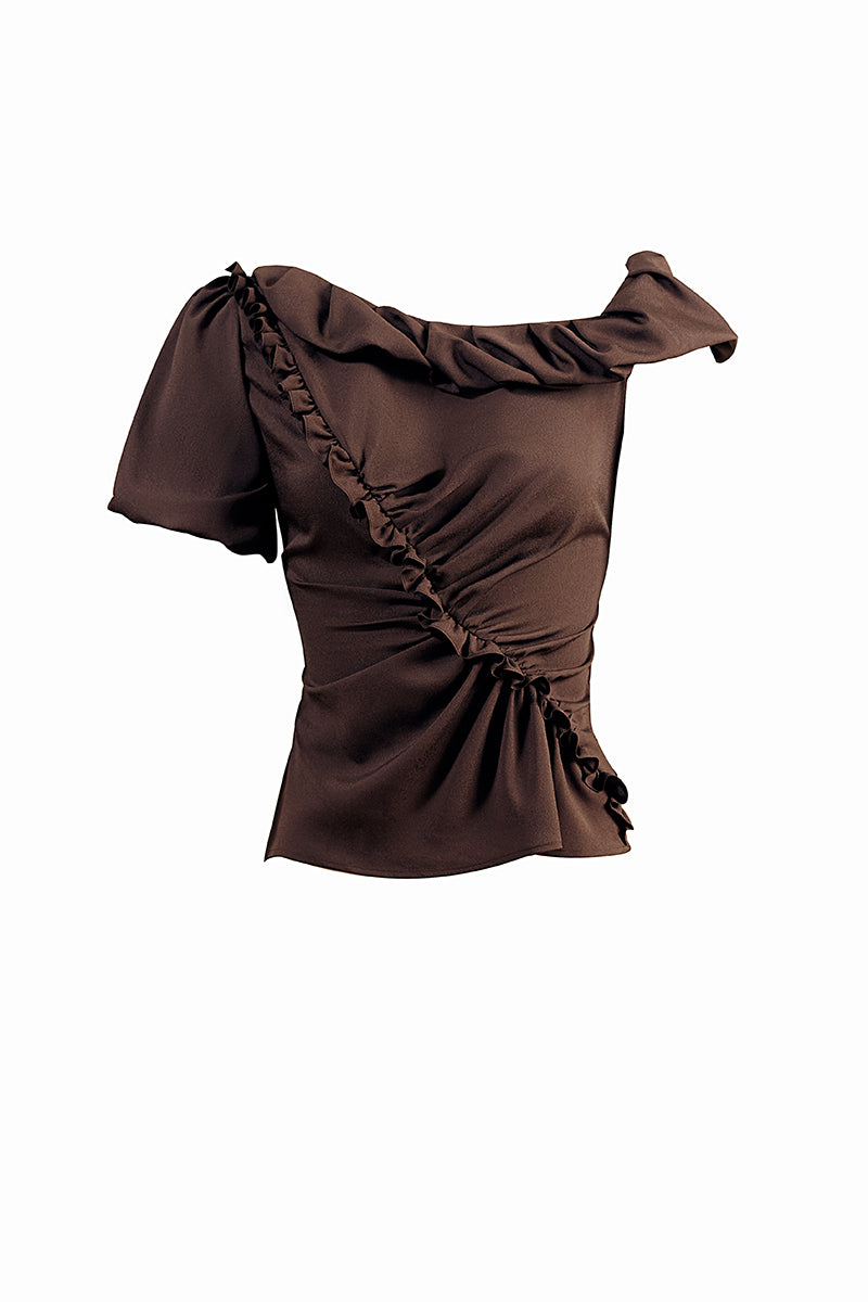 DREAM SHIRT IN BROWN - CULT MIA