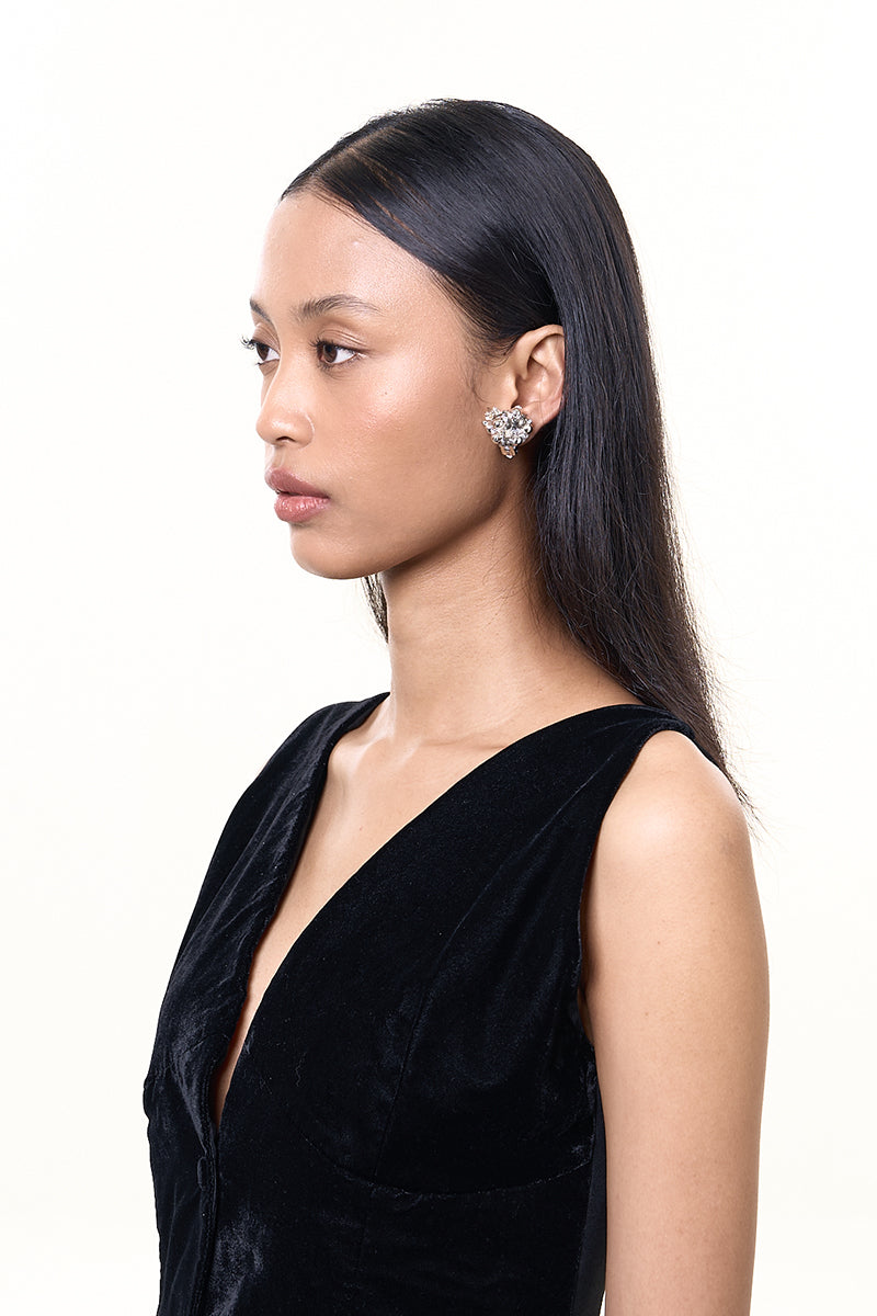 CLEORA IN SILVER EARRINGS - CULT MIA