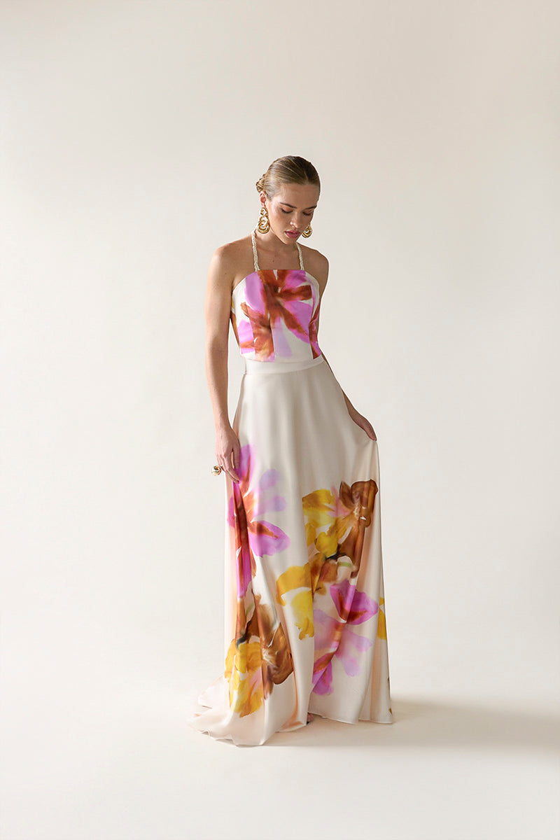 EMINE SKIRT IN FLORAL - CULT MIA