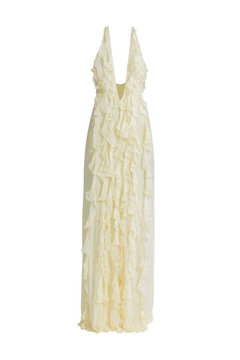 ELA OFF WHITE MAXI DRESS - CULT MIA