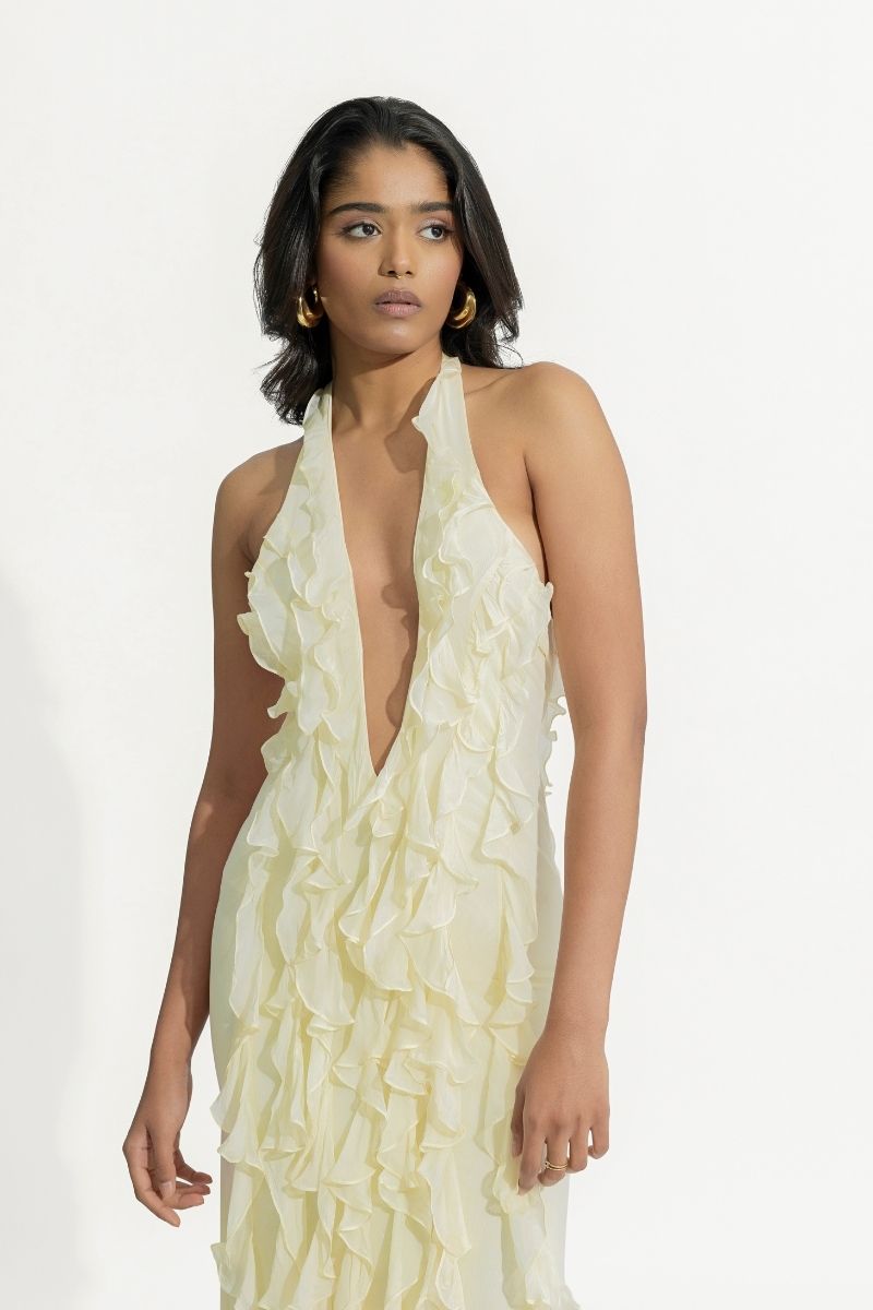 ELA OFF WHITE MAXI DRESS - CULT MIA