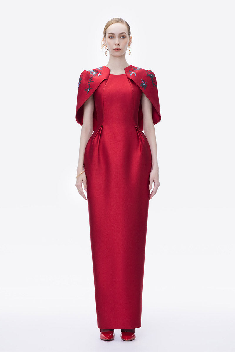 CRIMSON COSMOS GOWN - CULT MIA