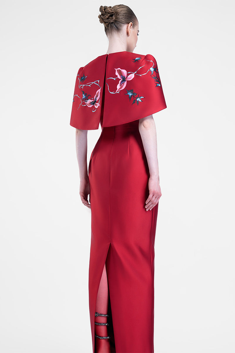 CRIMSON COSMOS GOWN - CULT MIA