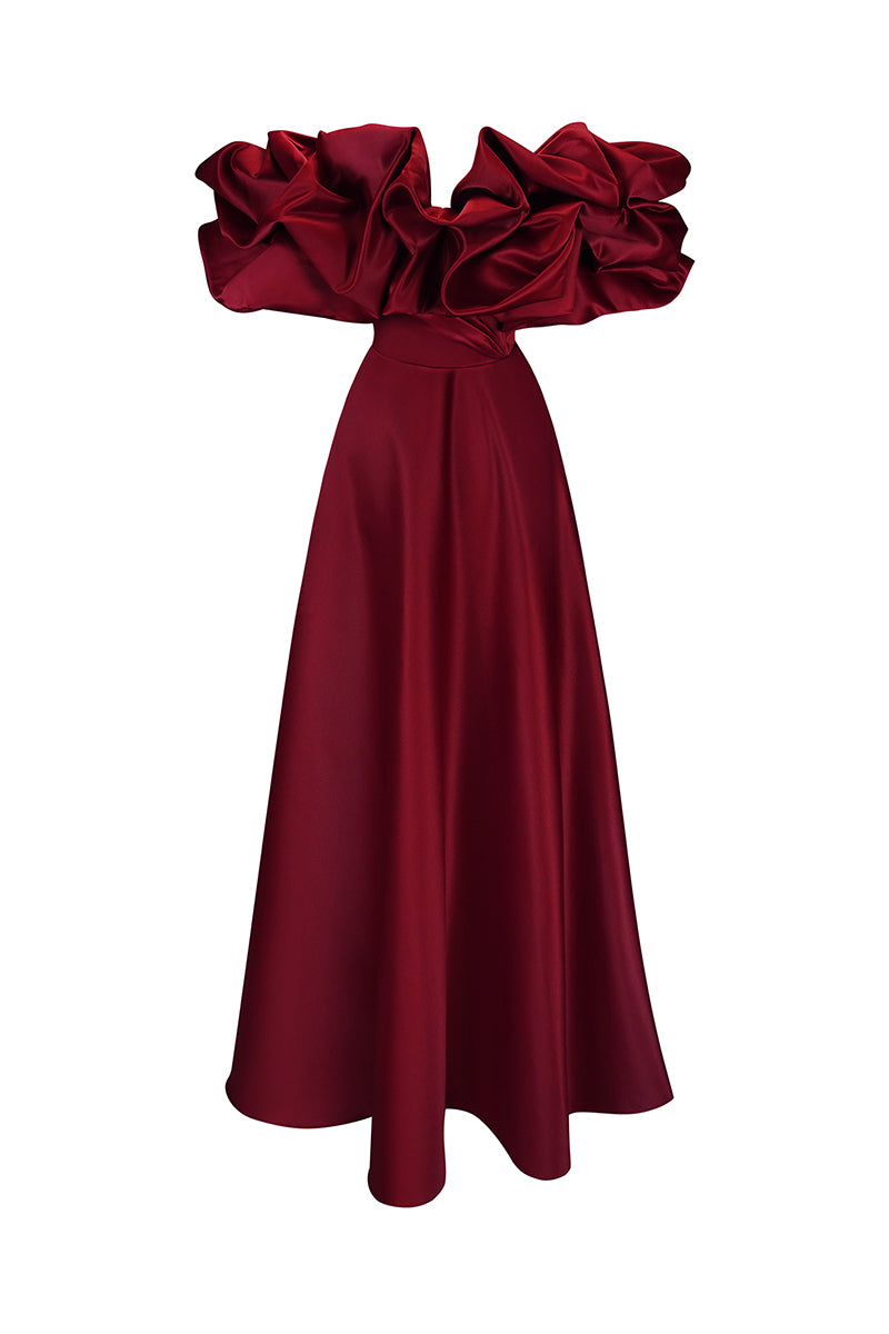 Monetre MERINGUE DRESS IN BORDO | Cult Mia Monetre MERINGUE DRESS IN BORDO | Cult Mia