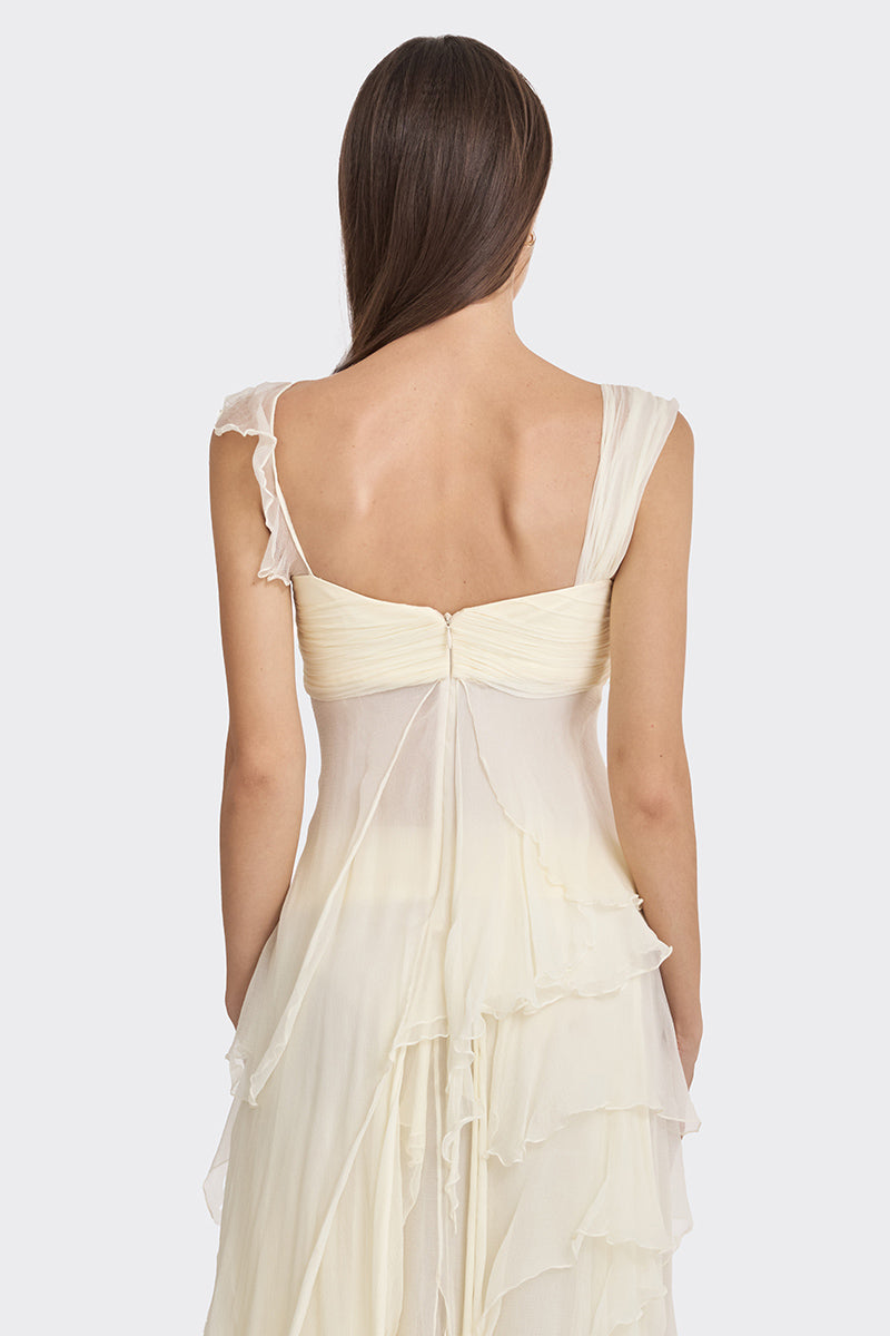 FAIRY LACE MINI TOP IN LIGHT YELLOW - CULT MIA