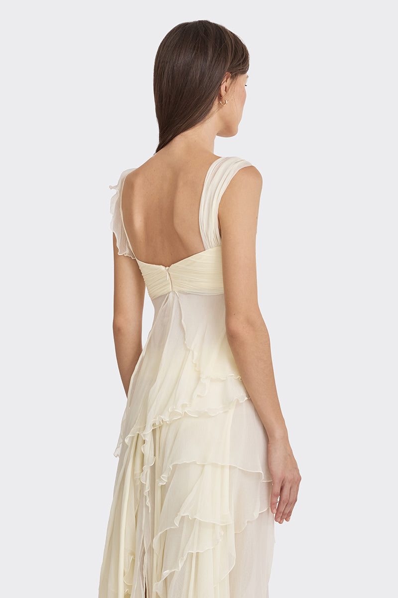 FAIRY LACE MINI TOP IN LIGHT YELLOW - CULT MIA