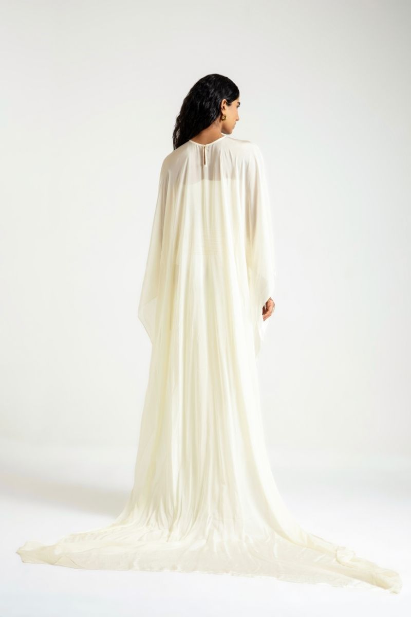 FRANCESCA OFF WHITE MAXI DRESS - CULT MIA