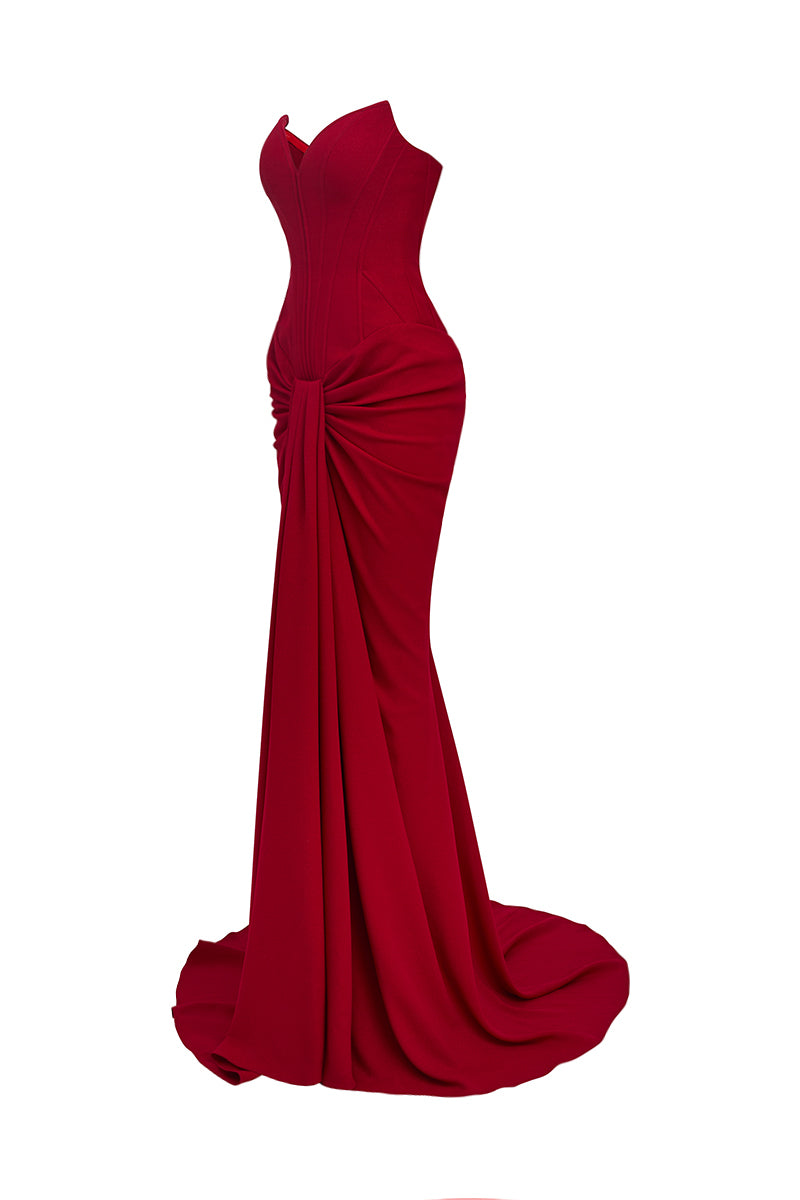 RUBY RAPTURE STRAPLESS GOWN - CULT MIA