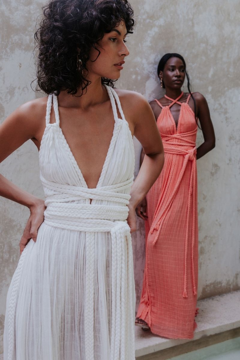GISELLA MAXI DRESS IN NUDE - CULT MIA