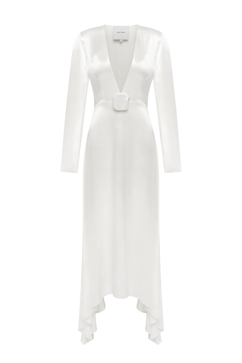 greta long sleeve dress Greta Long Sleeve Midi Dress
