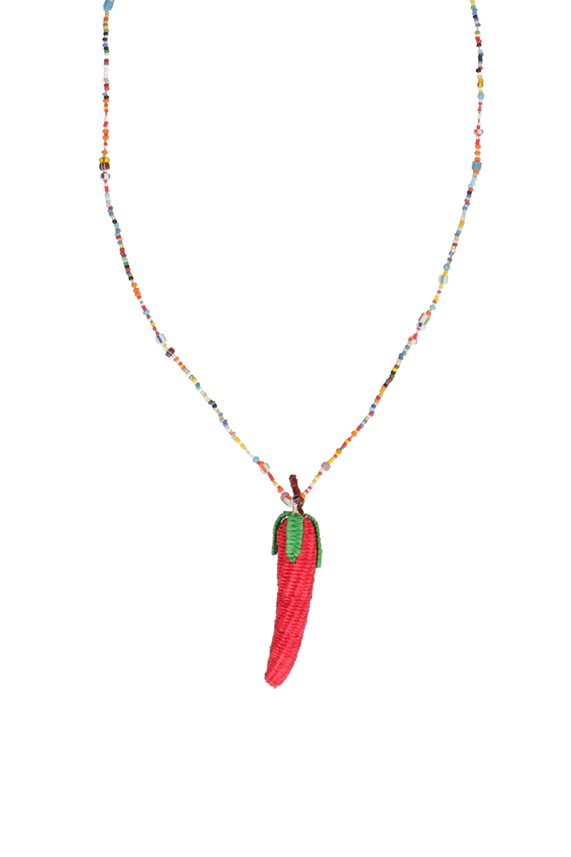 CHILI MOOD NECKLACE IN RED - CULT MIA