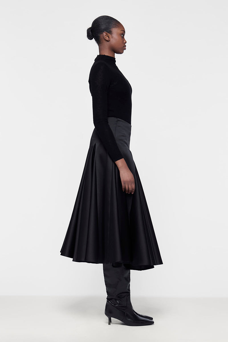 FLARED GODET SKIRT - CULT MIA