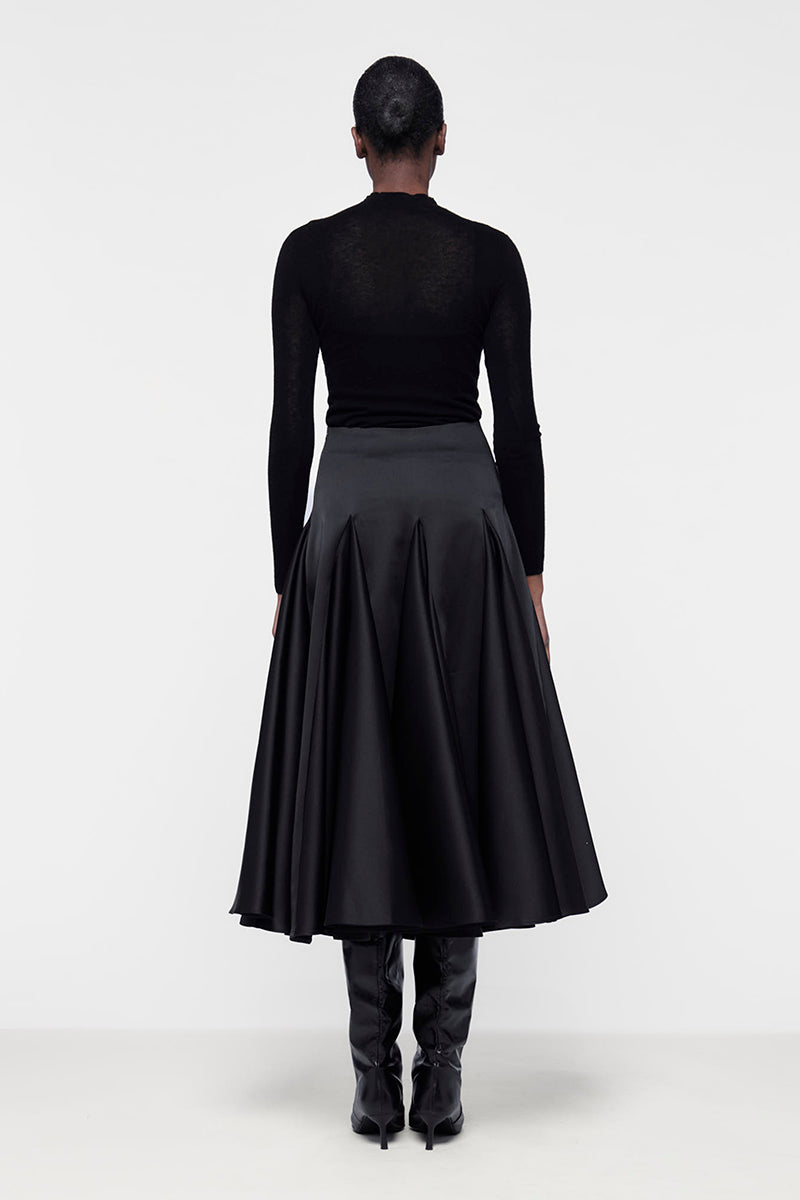 FLARED GODET SKIRT - CULT MIA