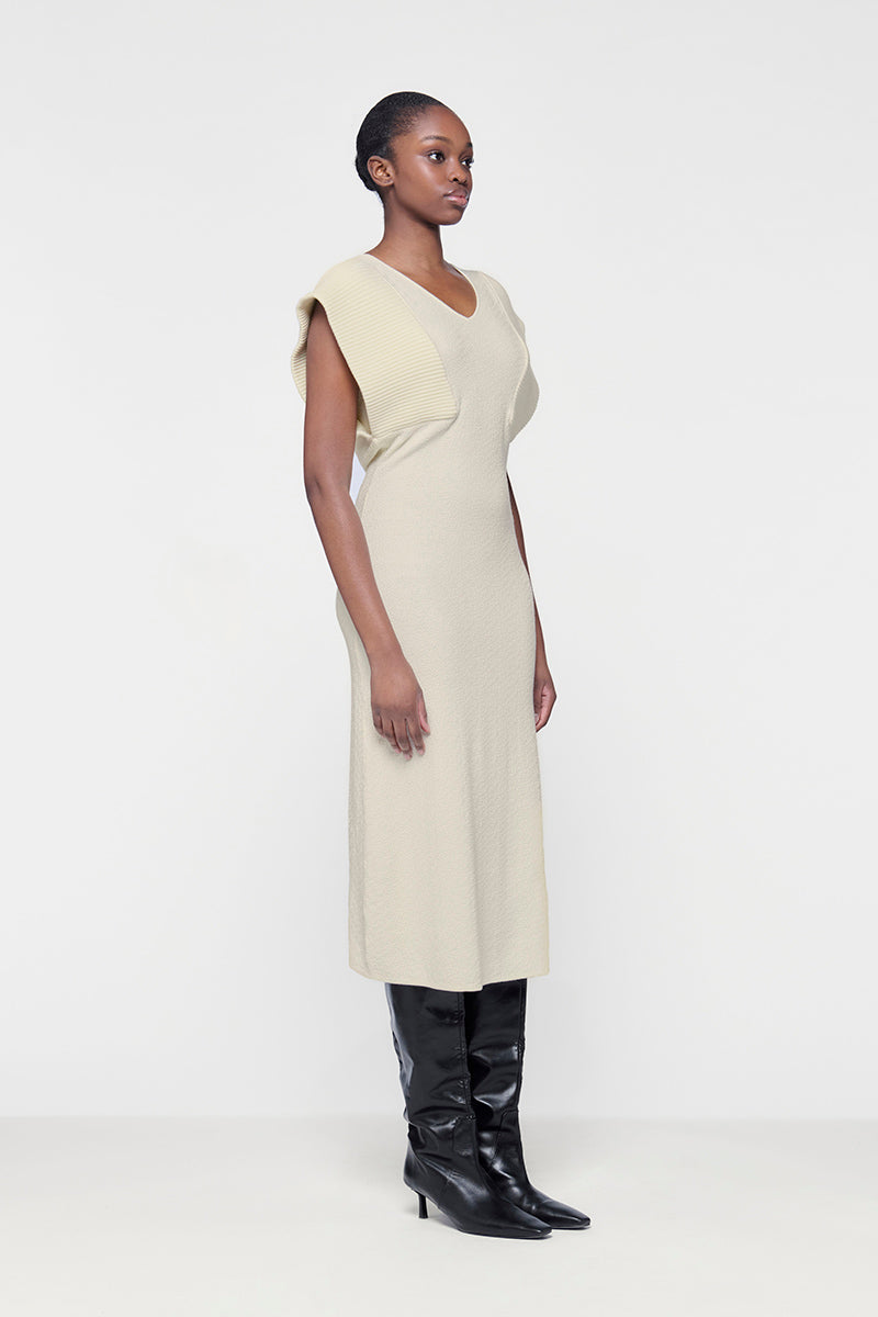 RIBBED MAXI KNIT DRESS - CULT MIA