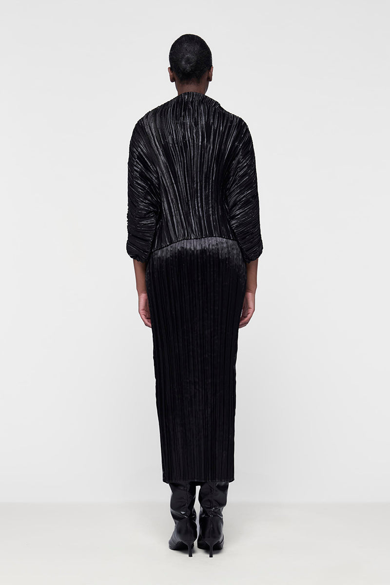 FITTED PLISSÉ SKIRT - CULT MIA