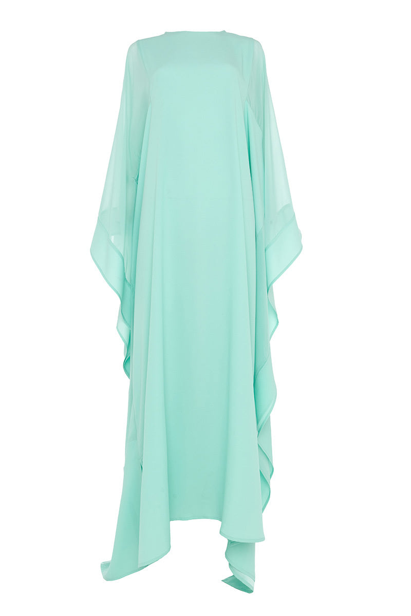 CHIFFON PANEL DETAIL KAFTAN - CULT MIA