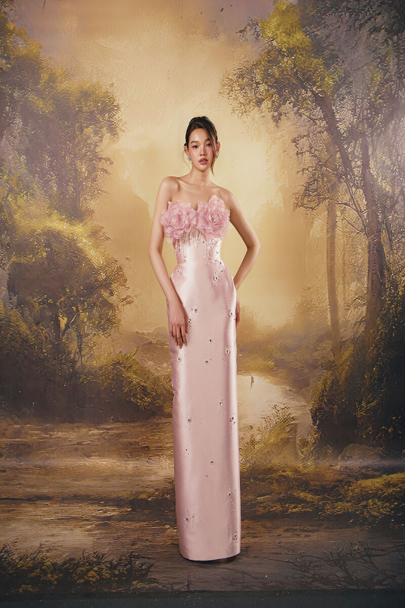 TL CHARMING ROSY DRESS IN PINK - CULT MIA