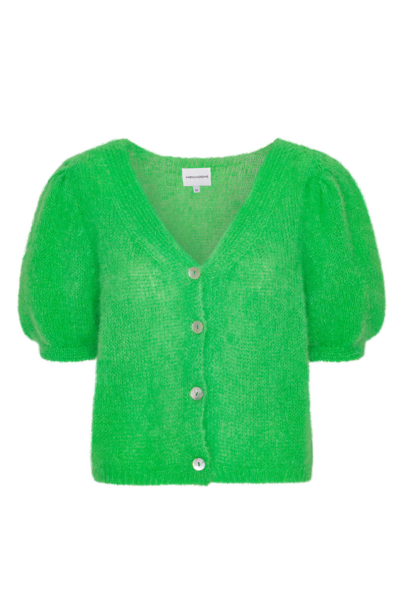 HARPER CARDIGAN IN BRIGHT GREEN - CULT MIA