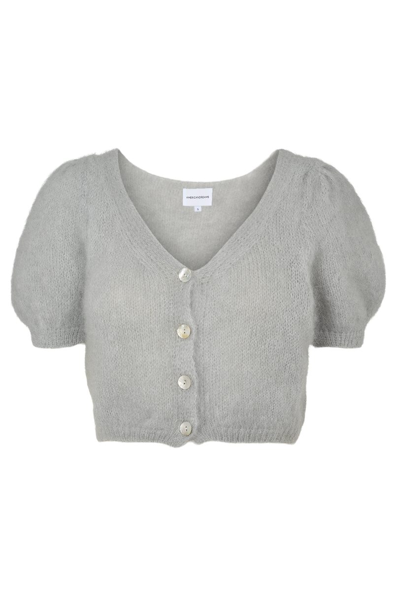 HARPER CARDIGAN IN LIGHT GRAY - CULT MIA