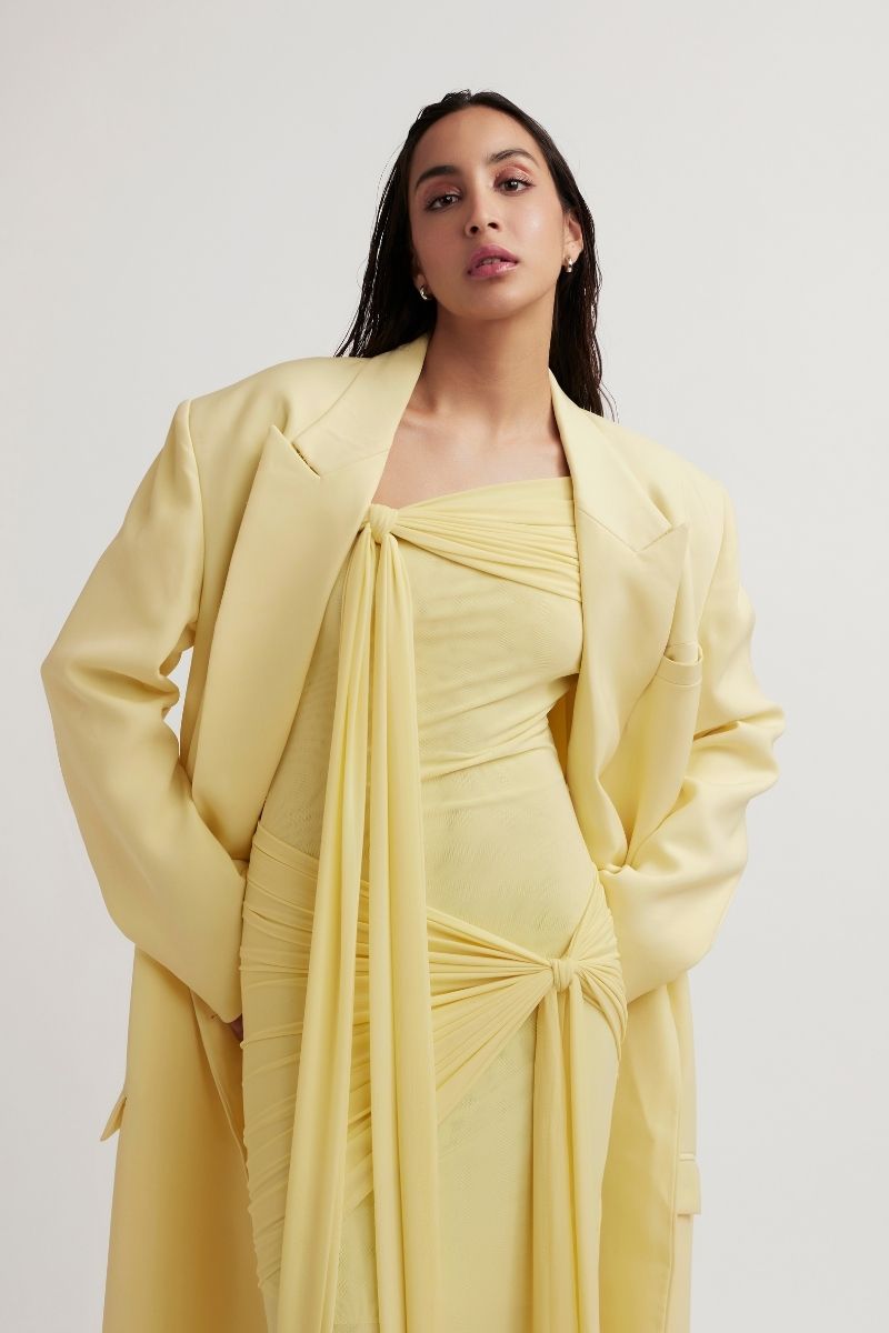 HELOISE BUTTER YELLOW JACKET - CULT MIA