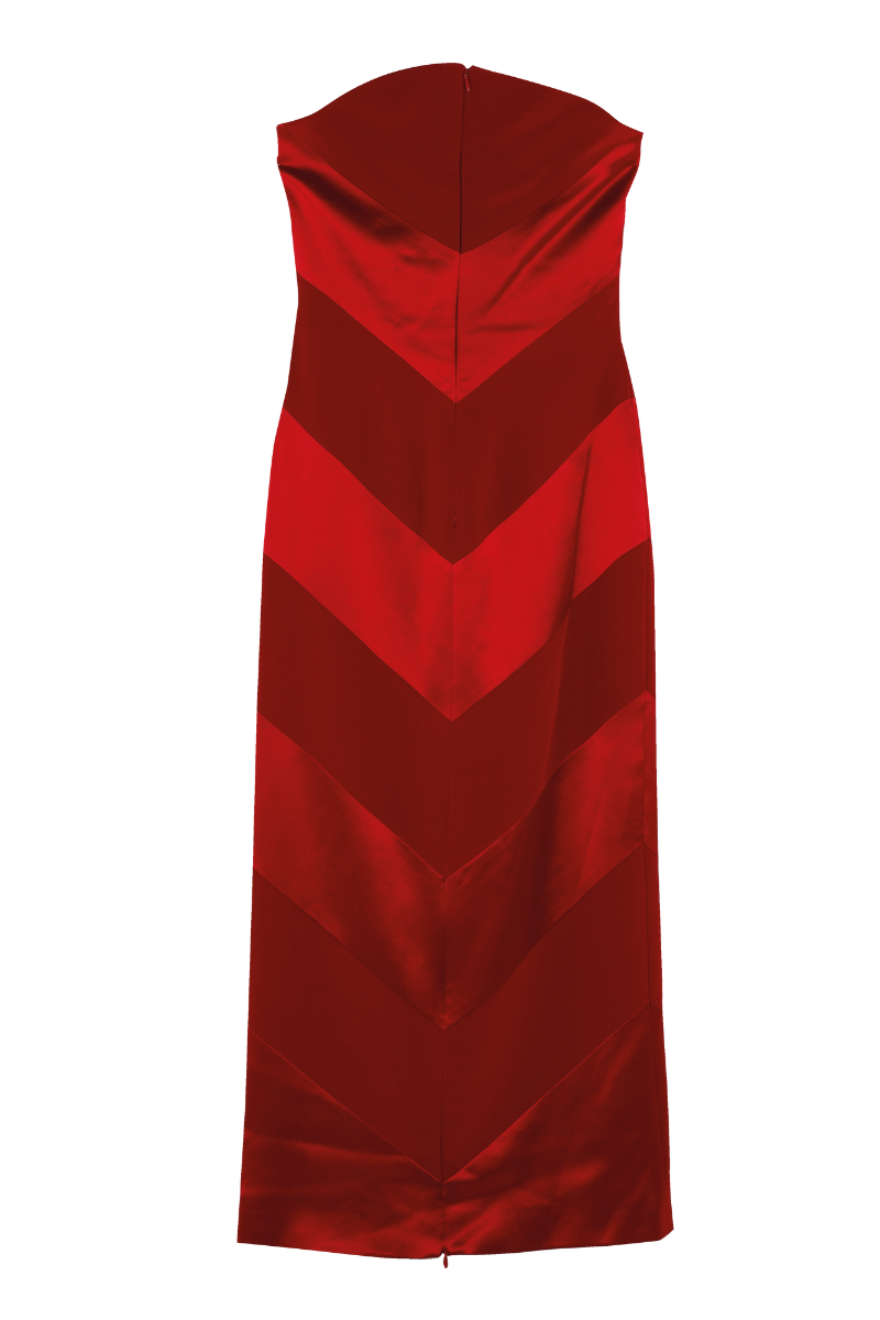 IBIZA MIDI DRESS IN RED - CULT MIA