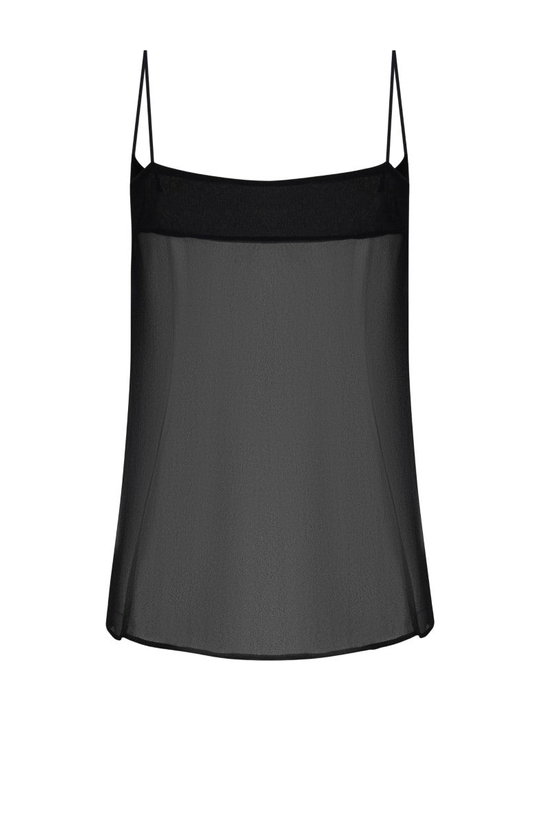 NADYA CAMISOLE IN BLACK - CULT MIA