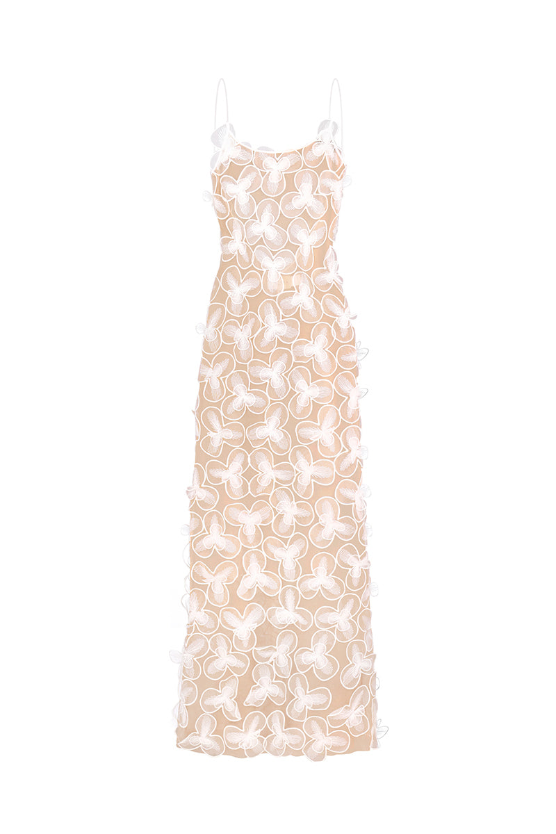 ASTRID MAXI DRESS IN WHITE CULT MIA SELEZZA LONDON