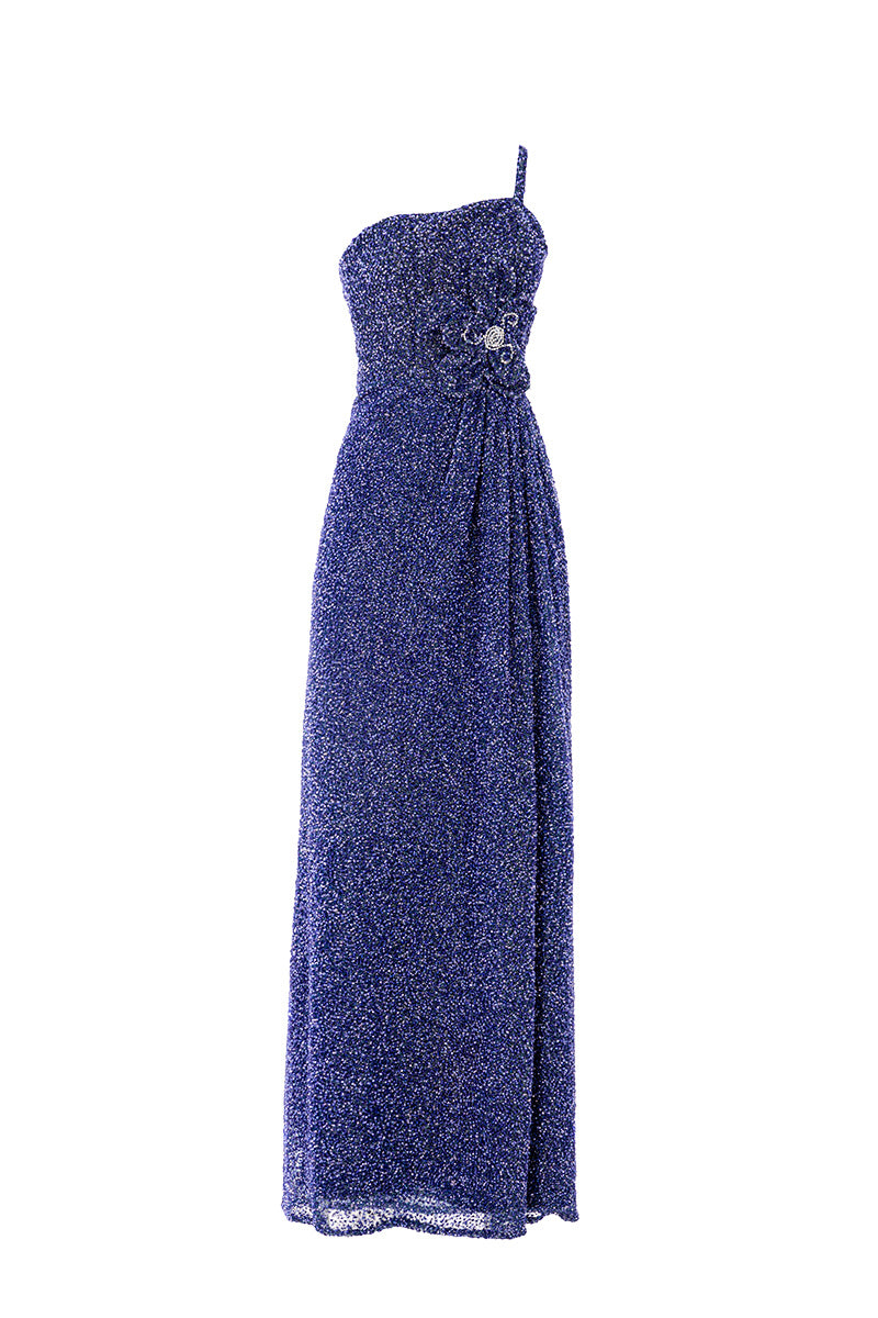 CULT MIA X MONIKA DIMOVA SEQUIN SILK EMBROIDERED GOWN - CULT MIA