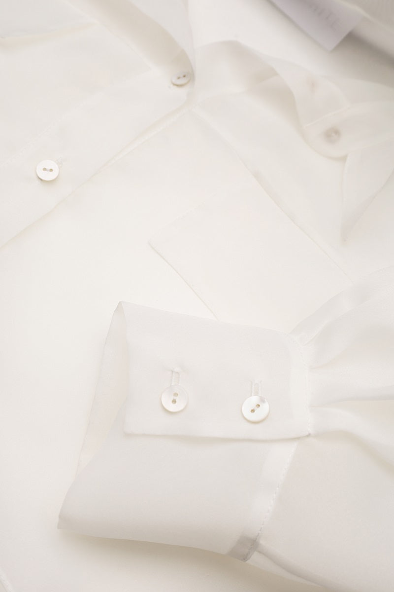 ORGANZA SHIRT IN WHITE - CULT MIA