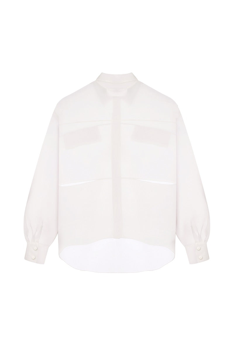 ORGANZA SHIRT IN WHITE - CULT MIA