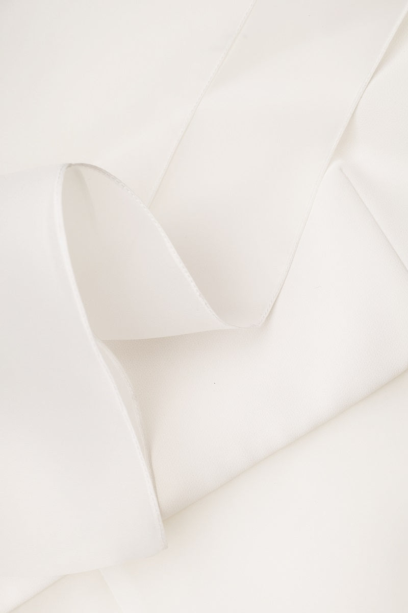 DRESS WITH SHEER INSERTS IN WHITE - CULT MIA