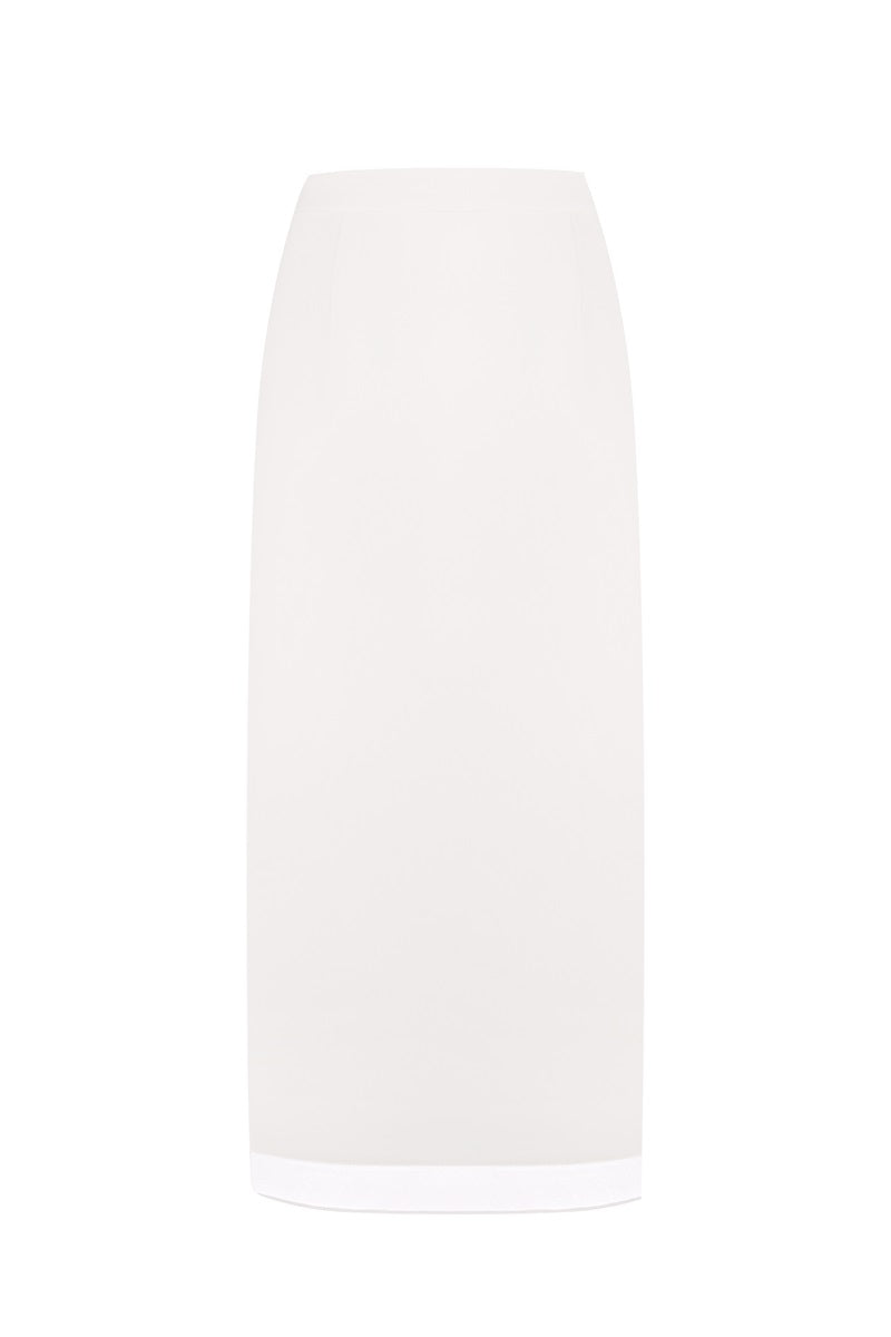 WRAP SKIRT IN WHITE - CULT MIA