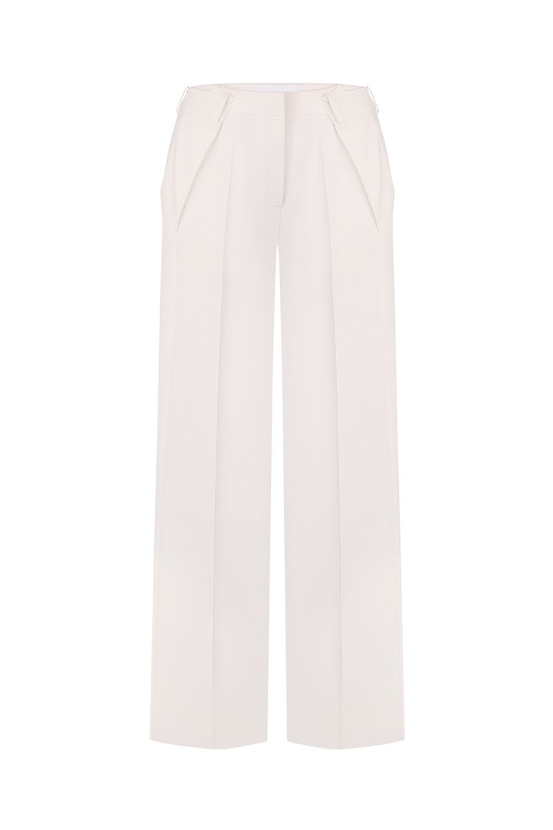 PALAZZO TROUSERS IN WHITE - CULT MIA