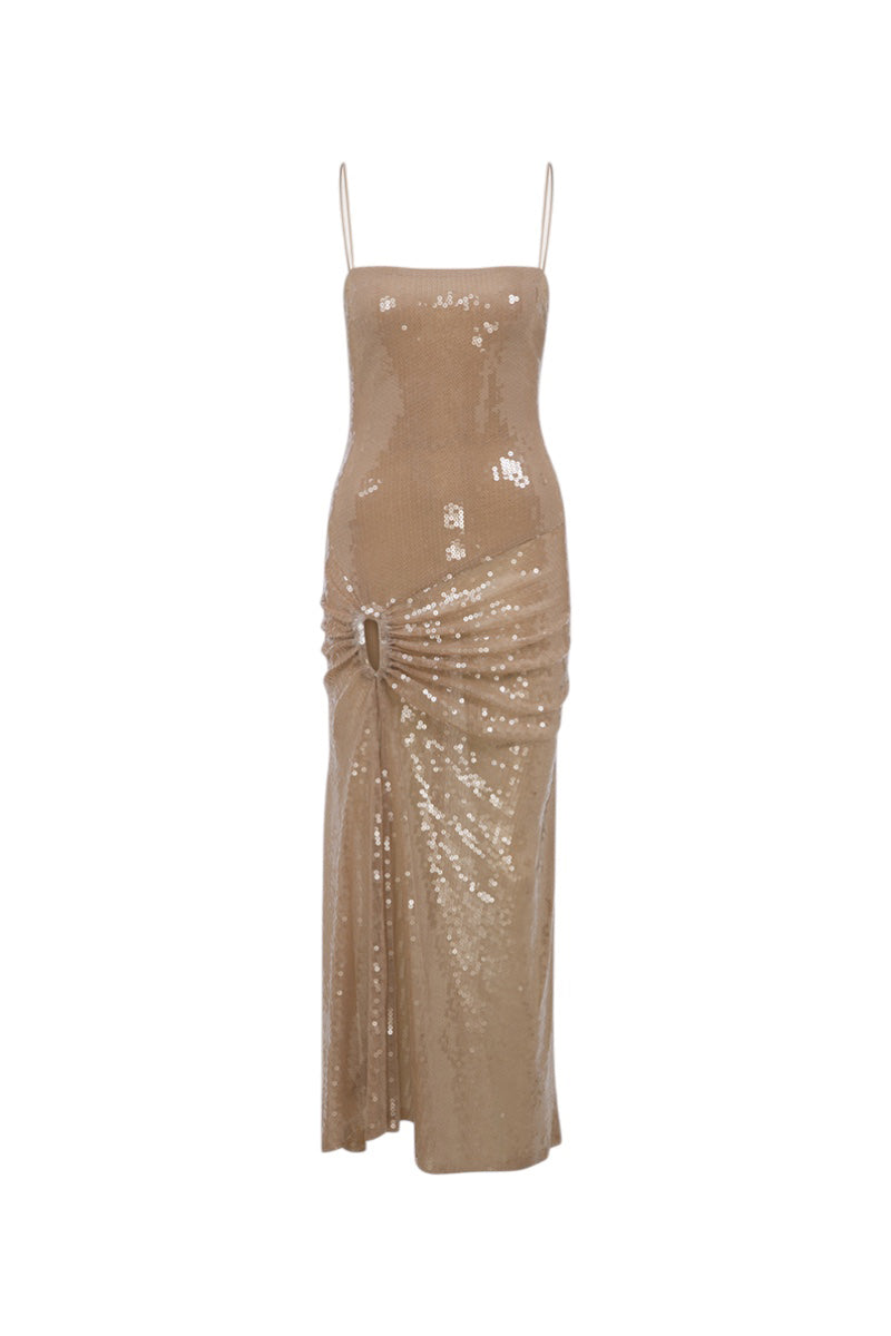 ILA CHER DRESS IN NUDE SEQUIN | Cult Mia ILA CHER DRESS IN NUDE SEQUIN | Cult Mia