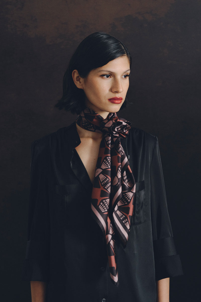 INTI BRONZE SCARF IN MAUVE - CULT MIA
