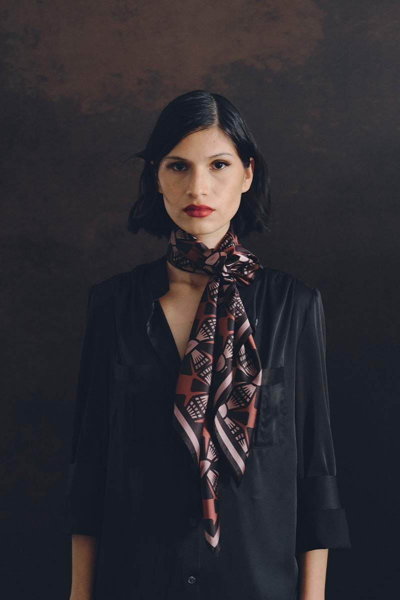 INTI BRONZE SCARF IN MAUVE - CULT MIA