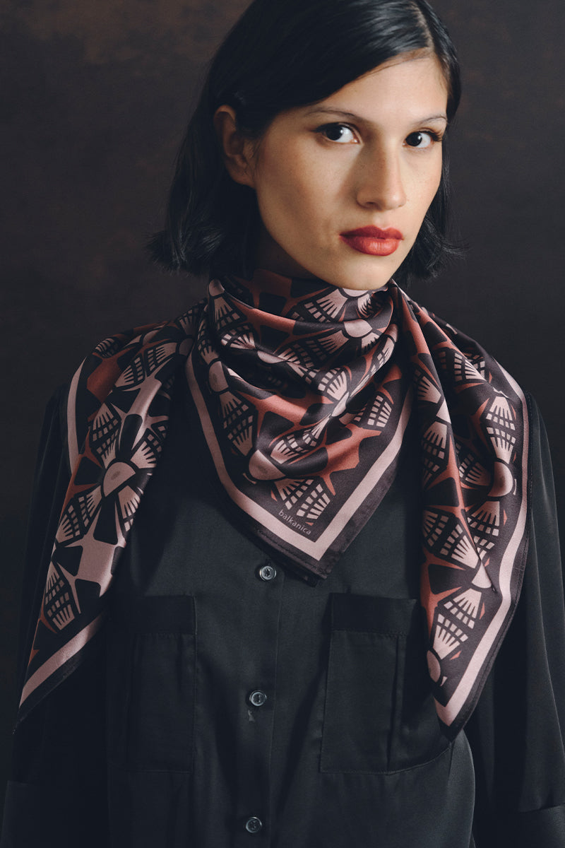 INTI BRONZE SCARF IN MAUVE - CULT MIA