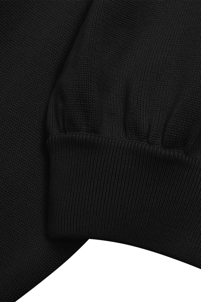 KARLEY SILK CASHMERE SET IN BLACK - CULT MIA