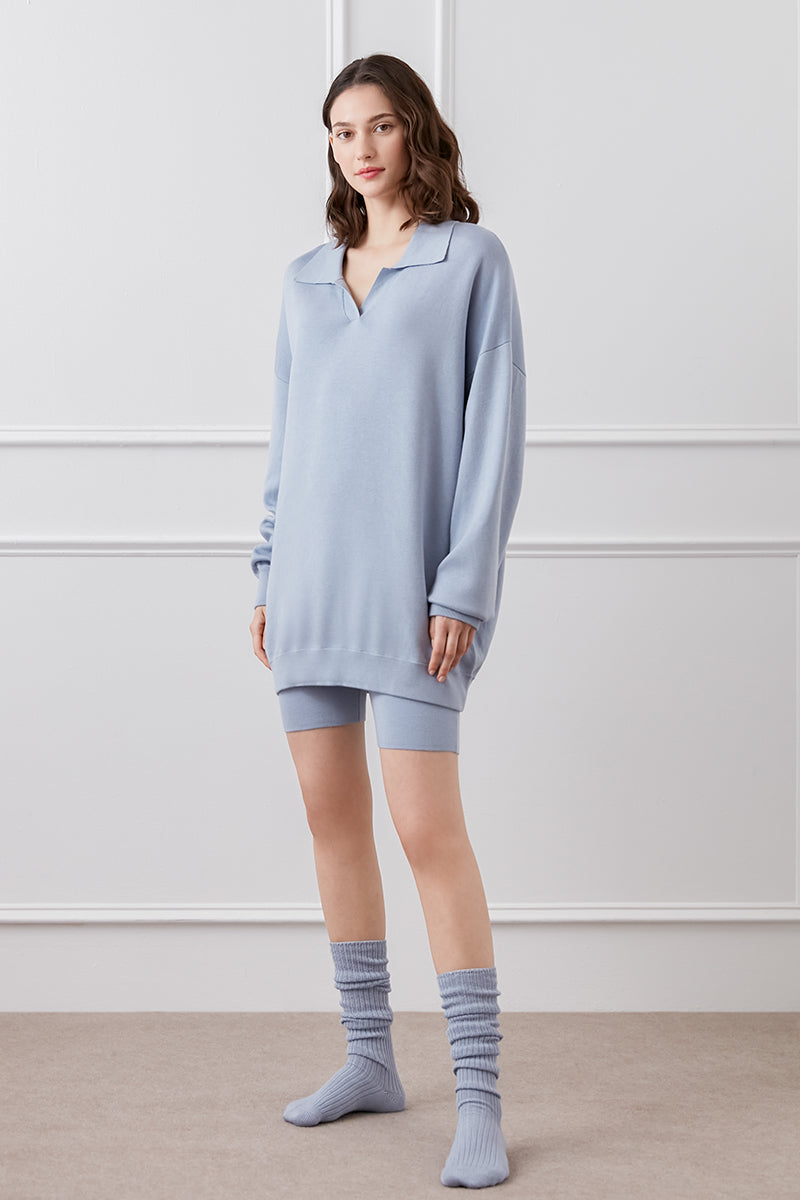 WUNDER SILK CASHMERE TRACKS SET IN PURPLE - CULT MIA