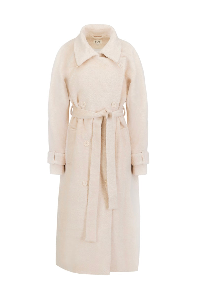 OVERSIZED COAT IN CHAMPAGNE BEIGE - CULT MIA