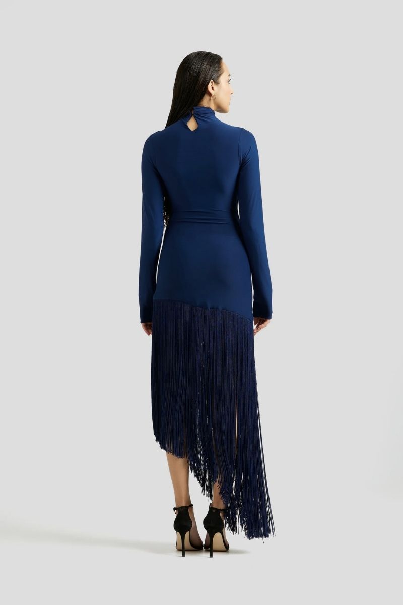 JADE MAXI DRESS IN NAVY BLUE - CULT MIA