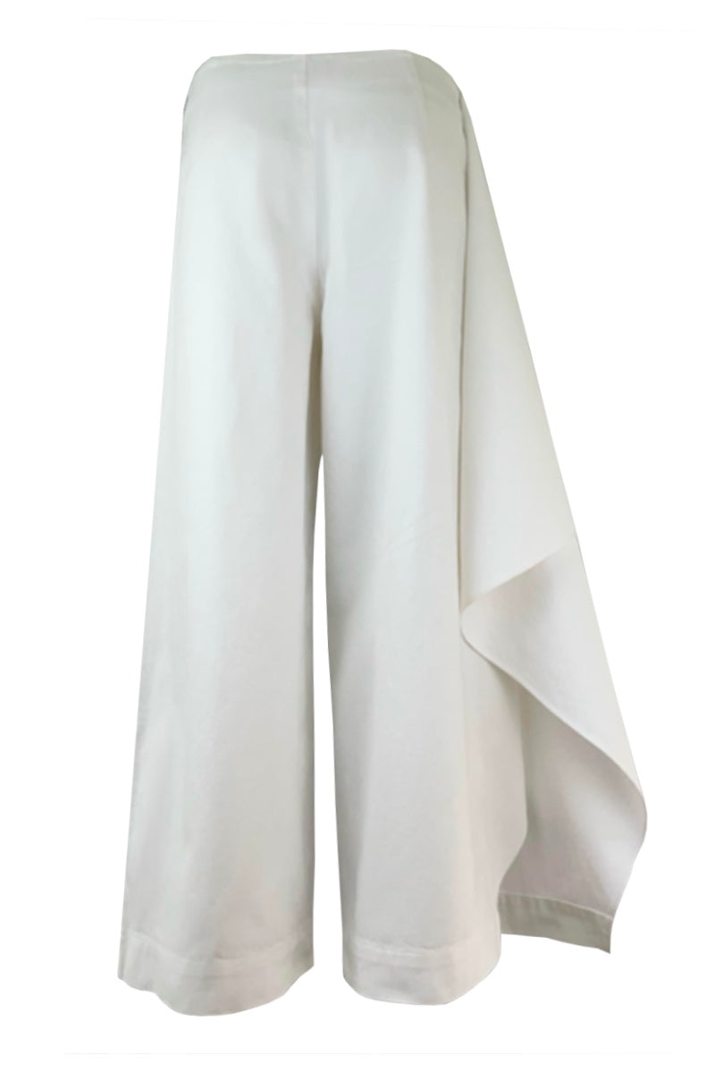 LATERAL FLAP JEANS IN IVORY - CULT MIA