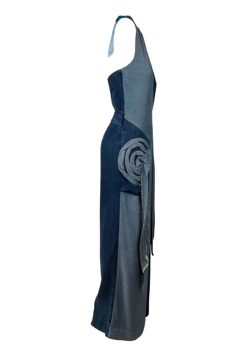 FLAP DENIM JUMPSUIT - CULT MIA