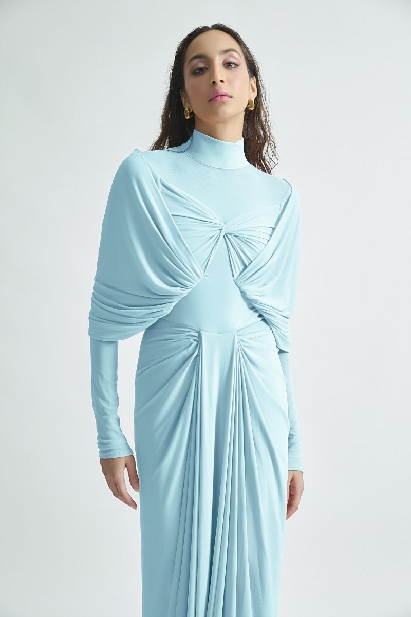 KENNY BABY BLUE MAXI DRESS - CULT MIA