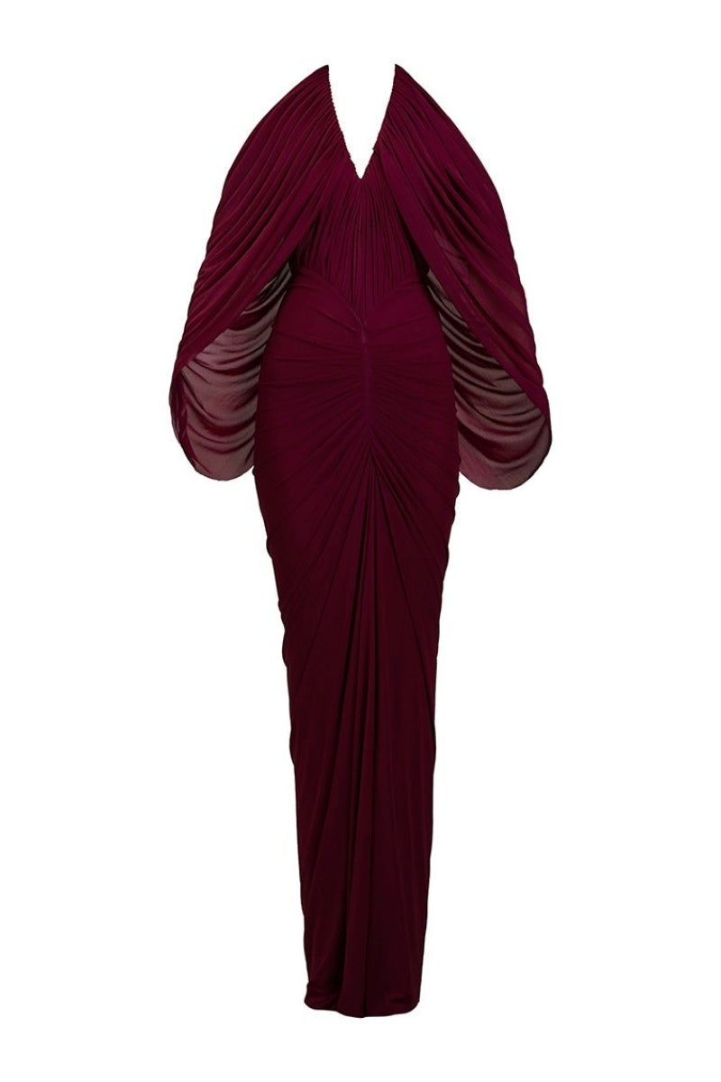 KIMBERLY GOWN IN AUBERGINE | CULT MIA | Deme By Gabriella KIMBERLY GOWN IN AUBERGINE | CULT MIA | Deme By Gabriella