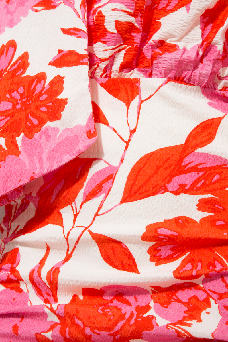LEANDRA DRESS IN FUCHSIA PRINT - CULT MIA