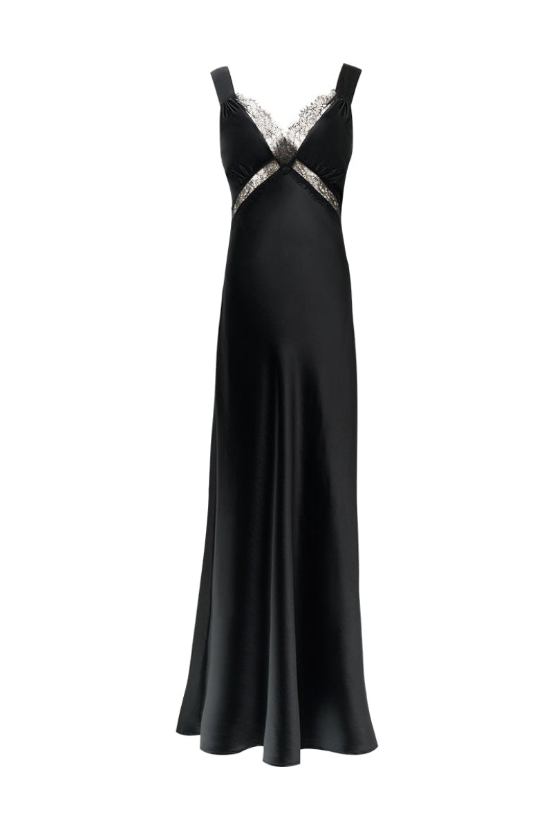 LATICA LACE MAXI DRESS IN BLACK | CULT MIA