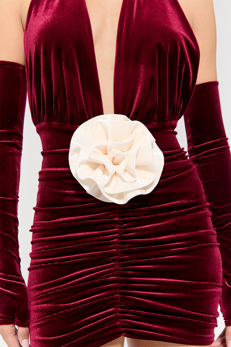 MIRABELL RED MINI DRESS - CULT MIA