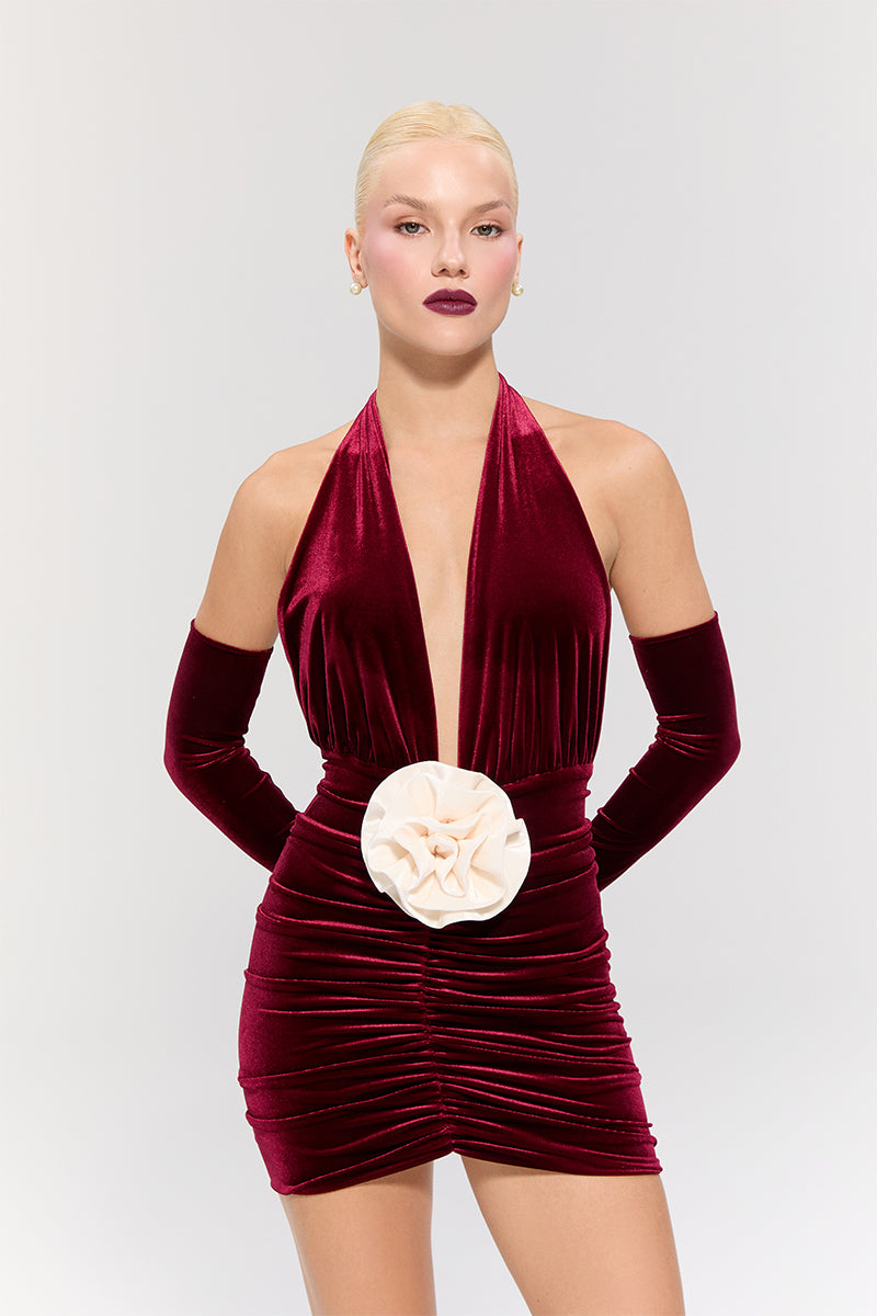 MIRABELL RED MINI DRESS - CULT MIA