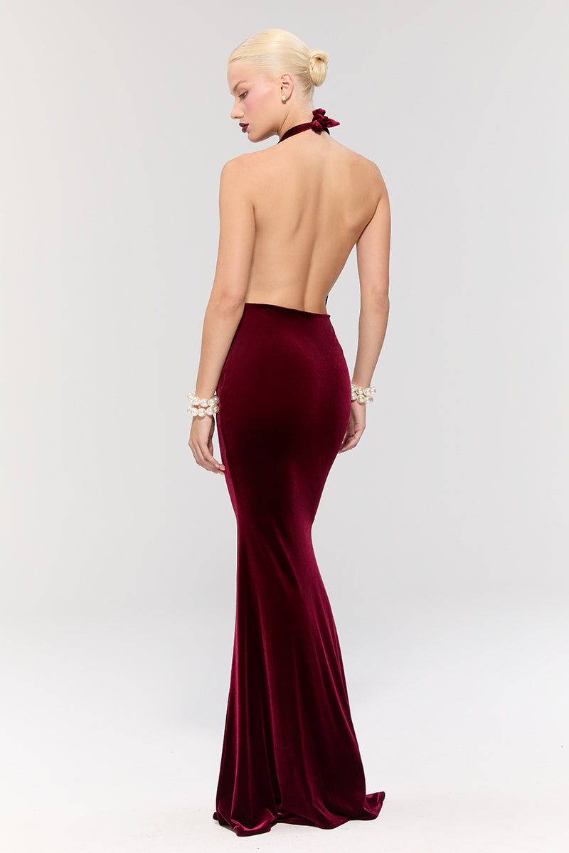 ALHAMBRA BURGUNDY GOWN - CULT MIA